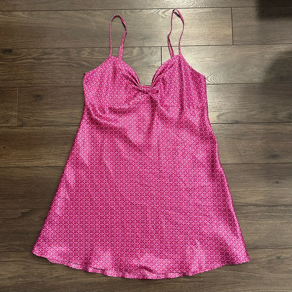 THRIFTED Pink and Purple Satin Nightgown